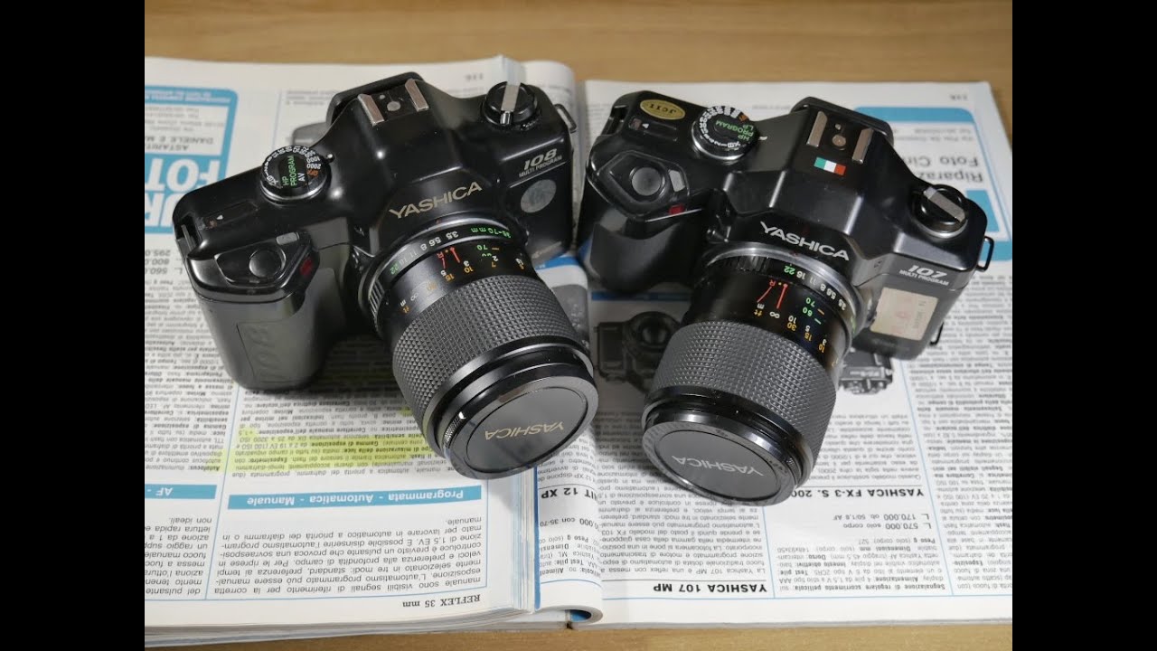 Yashica 107 e 108 multiprogram le economiche sorelle per le ottiche Contax Zeiss, quale scegliere?