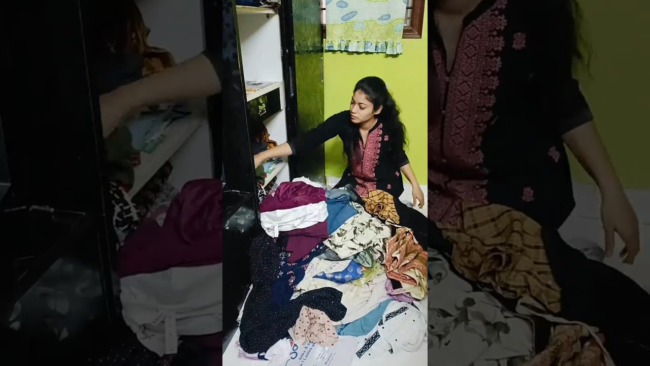 Decluttering my wardrobe 👗Clean with me