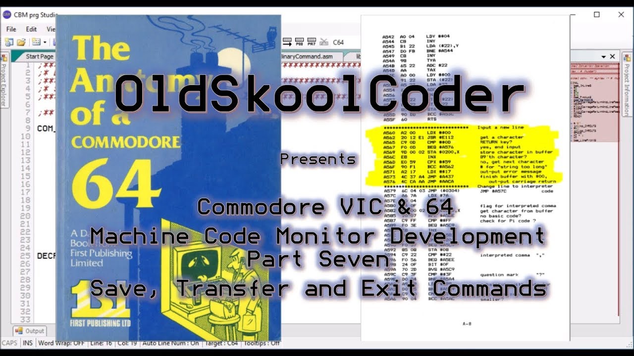 Commodore VIC & 64 Machine Code Monitor Development Part Seven