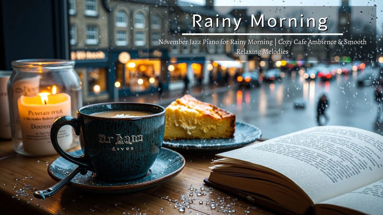 Ноябрьское джазовое пианино для дождливого утра | Уютное кафе и расслабляющие мелодии