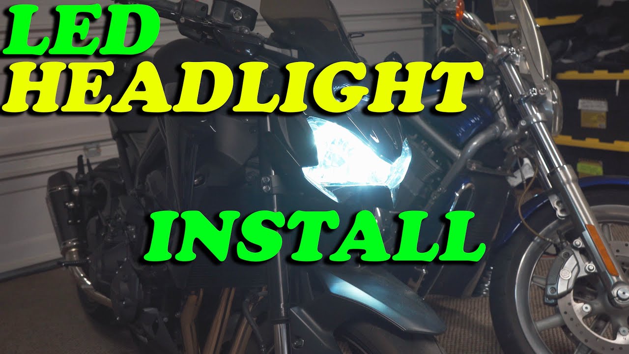Led Headlight Install Z900