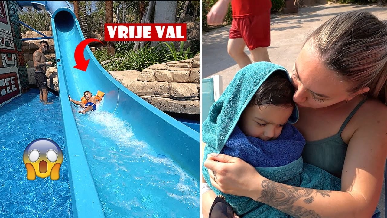 WE ZIJN IN SHOCK, MIAZ VLIEGT ZO VAN DEZE GLIJBAAN 😱 *AQUAPARK DUBAI* | #774