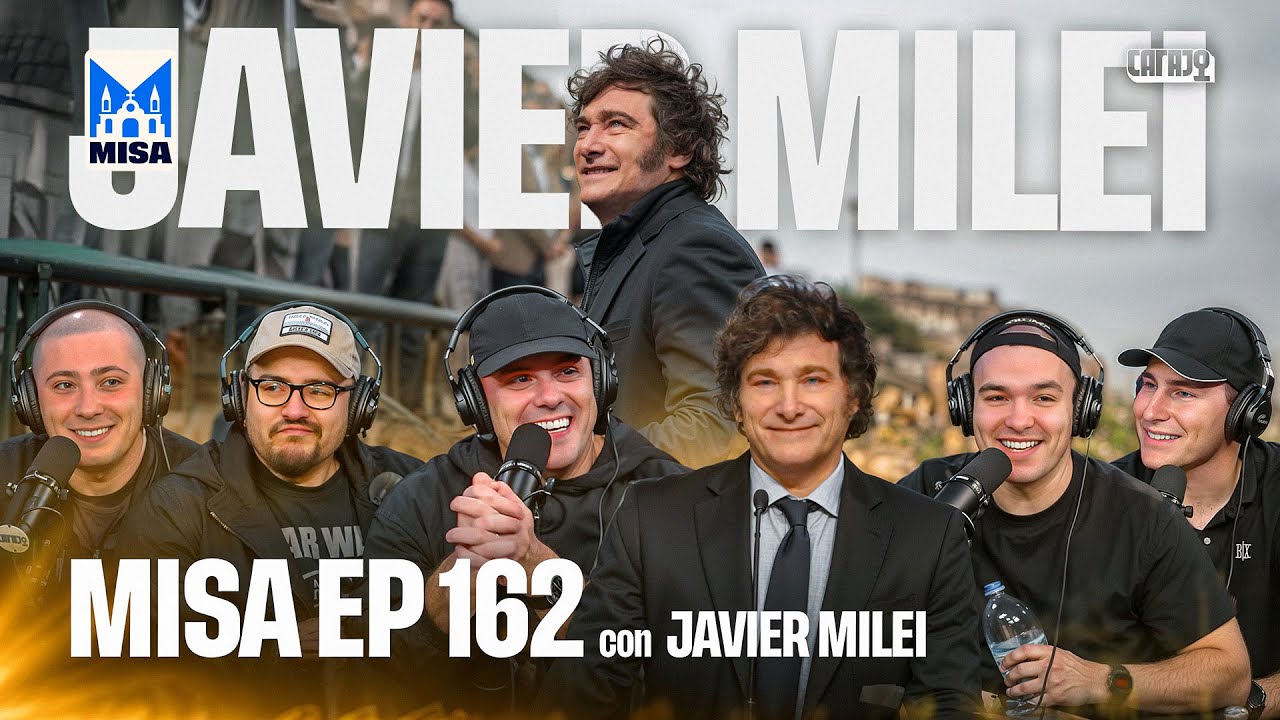 🚨  JAVIER MILEI en LA MISA 🚨 Con el Gordo Dan, Pablo, Tonio, Mariano, Proman y Sick