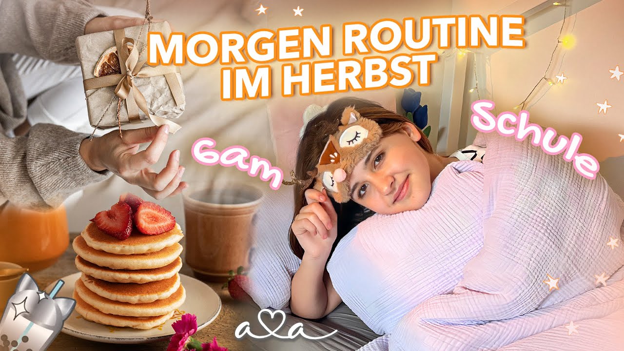 Meine Herbst Morning Routine 🍂 MORGENROUTINE SCHULE💜 Alles Ava