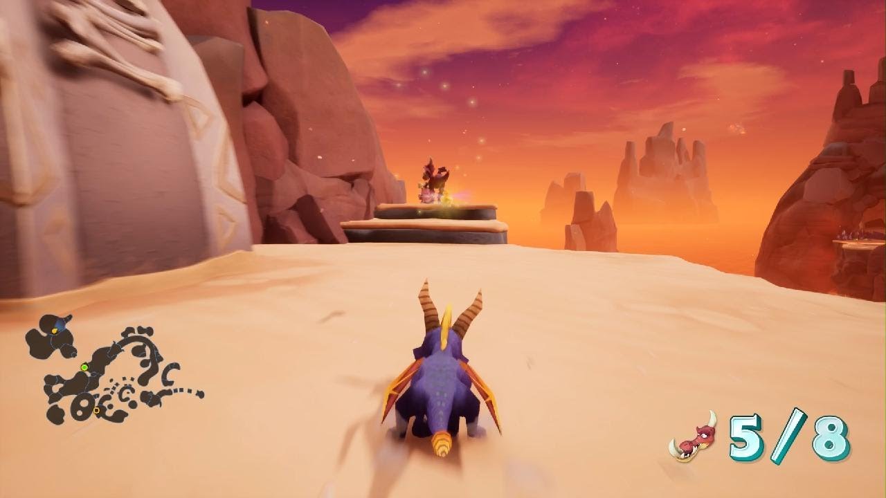 Spyro ripto the rage pegando varios talismãs