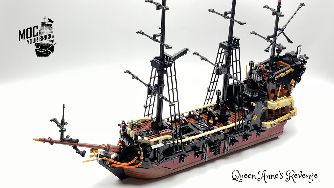 Queen Anne’s Revenge Pirate ship, Speed Build, Letbricks
