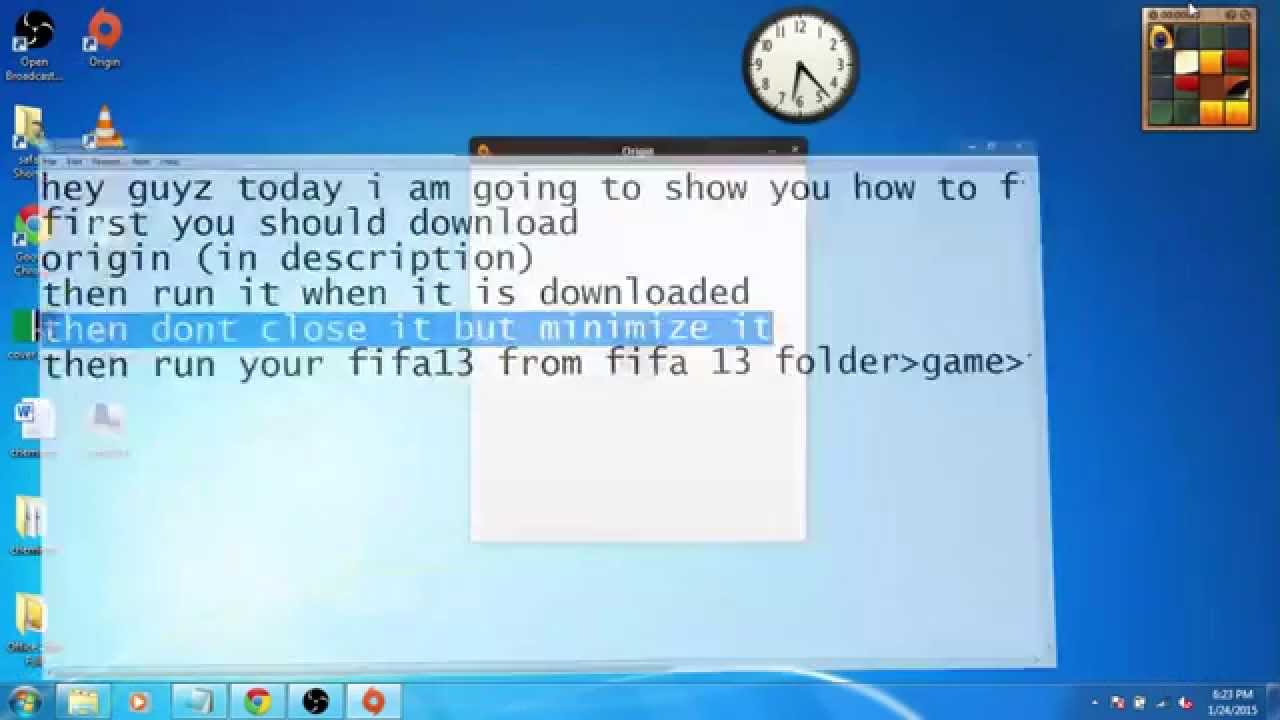 how to fix fifa13/14 crash problem
