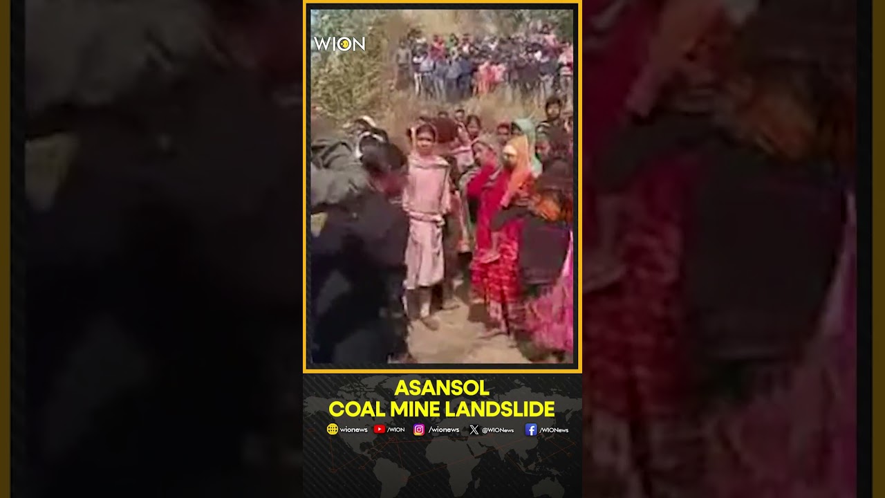 Asansol BCCL Open-Cast Mine Landslide Traps Coal Thieves, Rescue Operations Underway