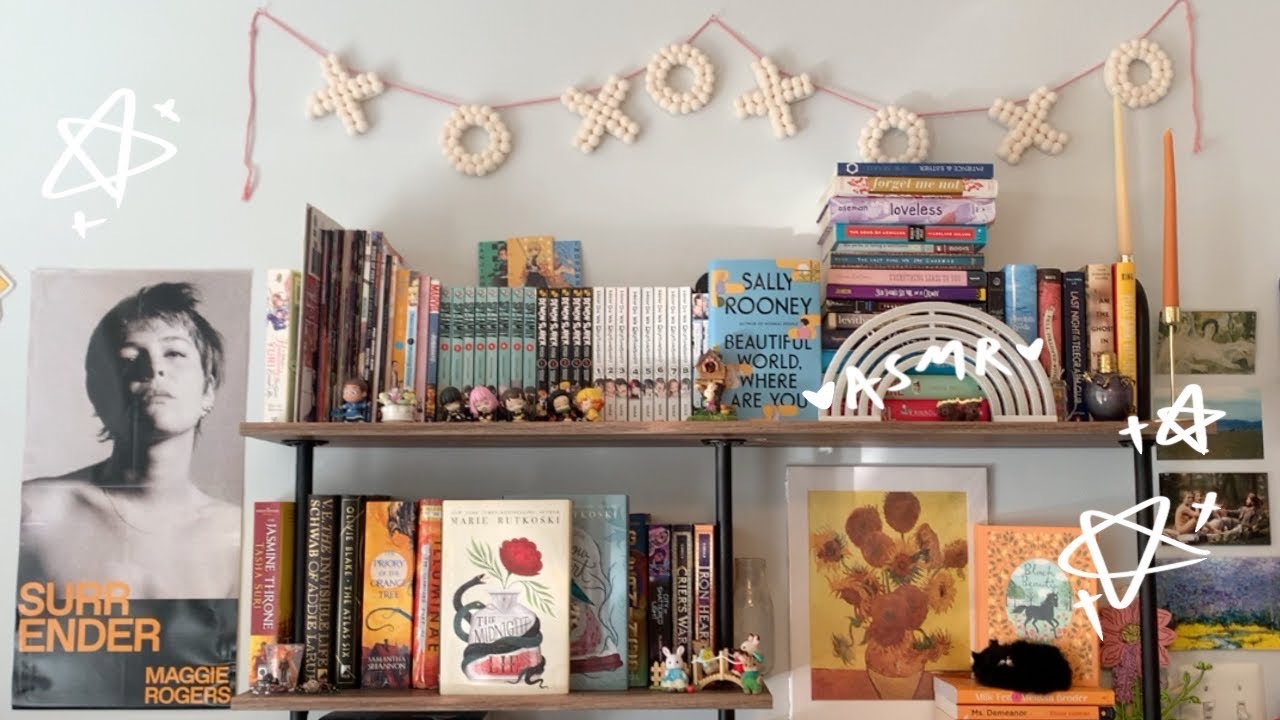 ASMR | bookshelf tour 📚🧚🏼‍♀️⭐️