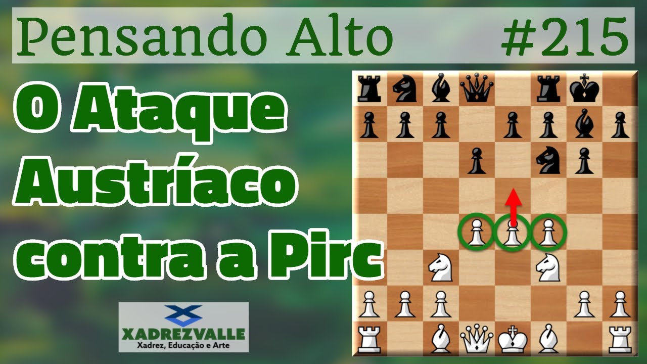 O Ataque Austríaco contra a Pirc | [Xadrez] Pensando Alto #215