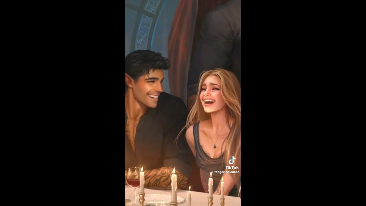 the craziest acotar  fan art tiktok compilation ever.#acotar #rhysand #feyre #feysand
