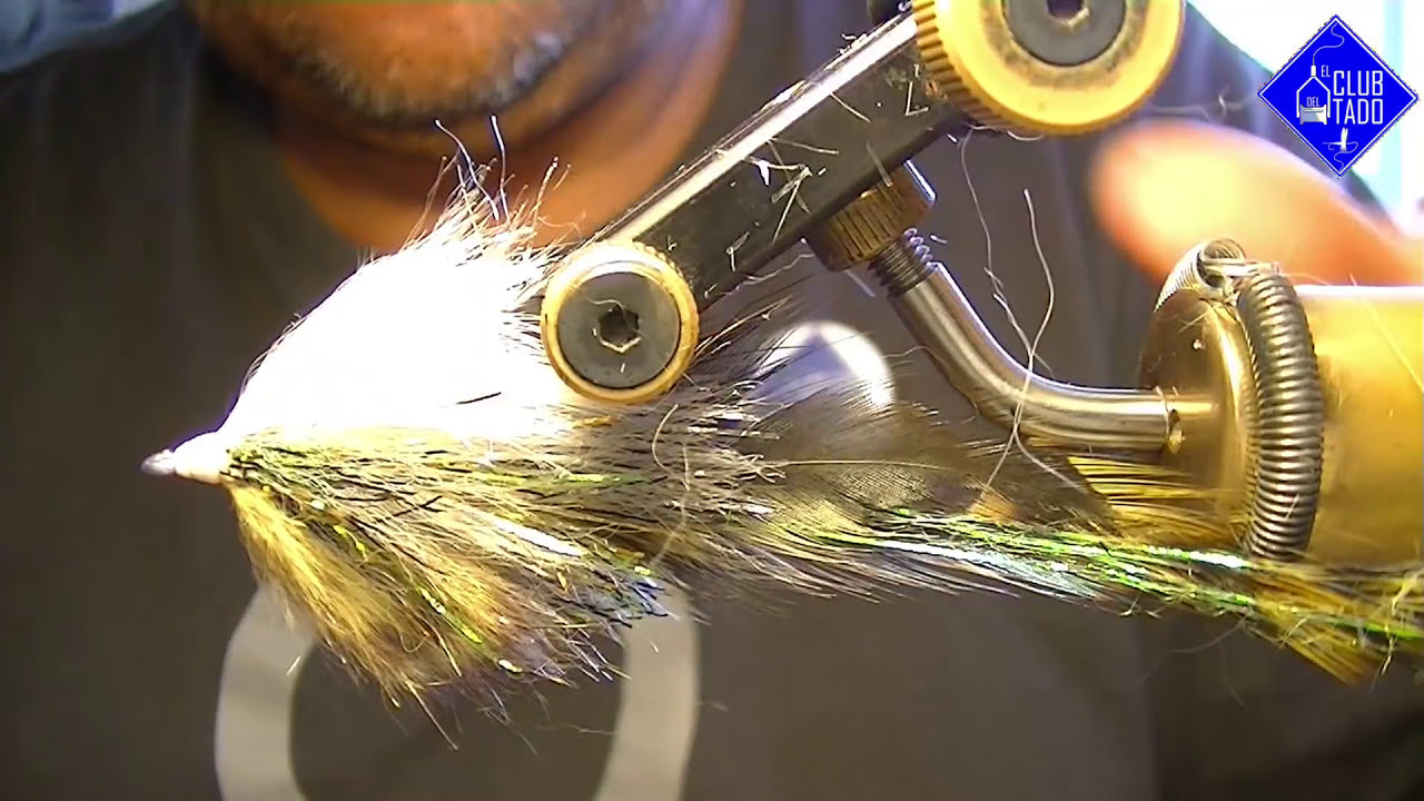Atado de moscas para truchas.(Fly tying) #22.(alevino de perca). el club del atado.