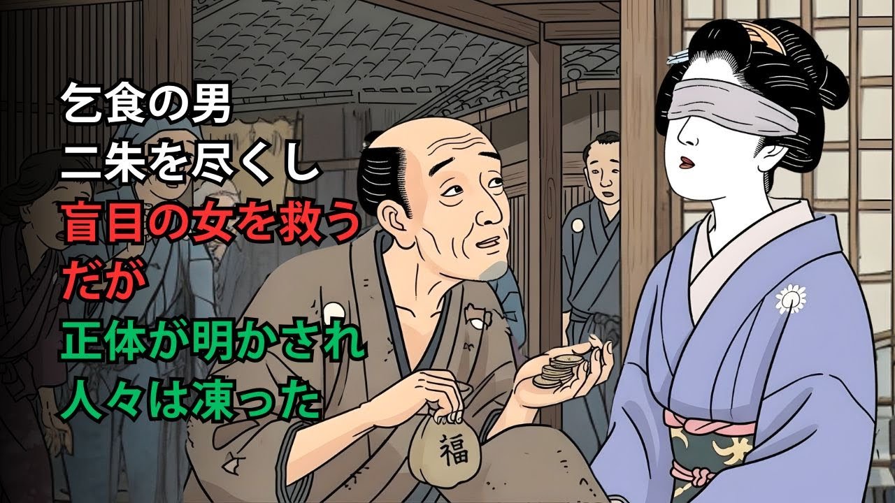 乞食が全財産わずか二朱で救った盲目の女だが…正体が明かされた瞬間、人々は凍りついた