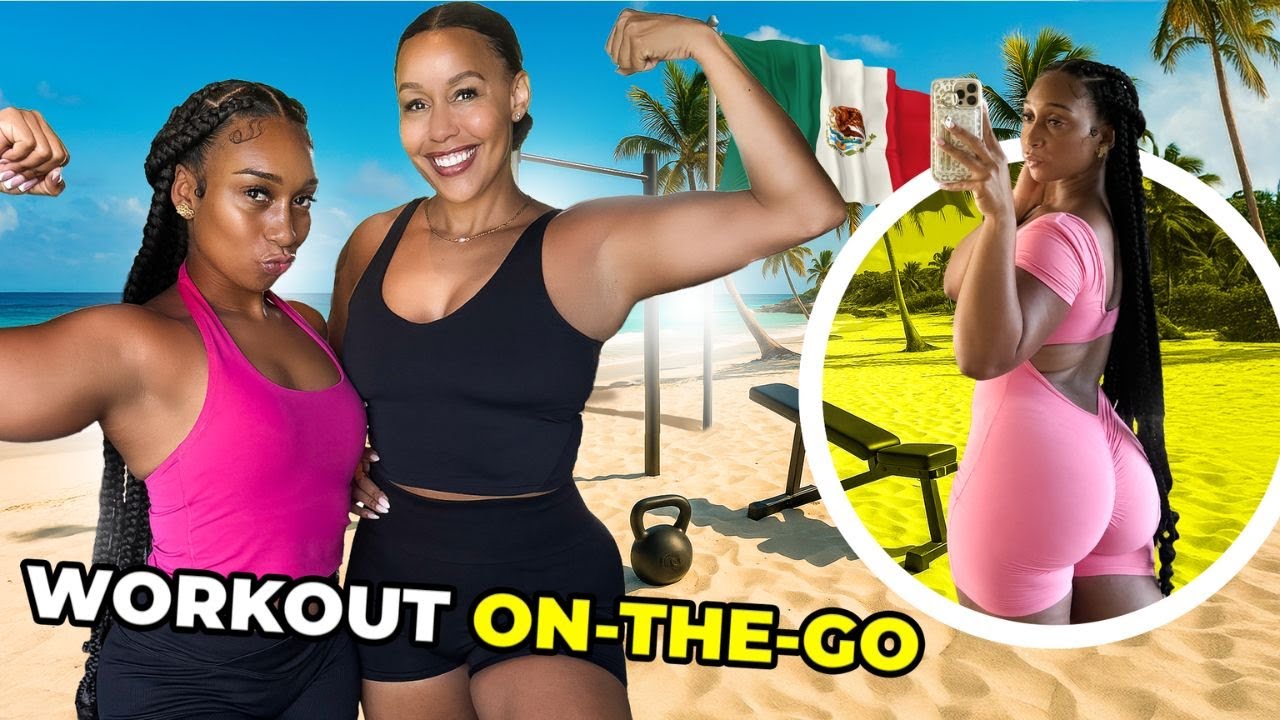 Как я поддерживаю форму во время путешествий ✈️ | Программа тренировок в спортзале в Мексике с мо...
