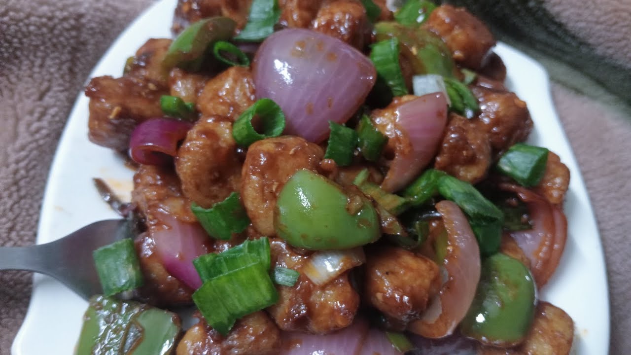 5 minut mein banne wali chilli soya recipe 😋 cook with Santosh kumari 