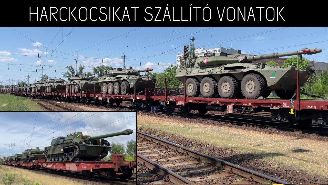 HARCKOCSIKAT SZÁLLÍTÓ VONATOK BUDAPESTEN  |  5 SZERELVÉNY KATONAVONAT