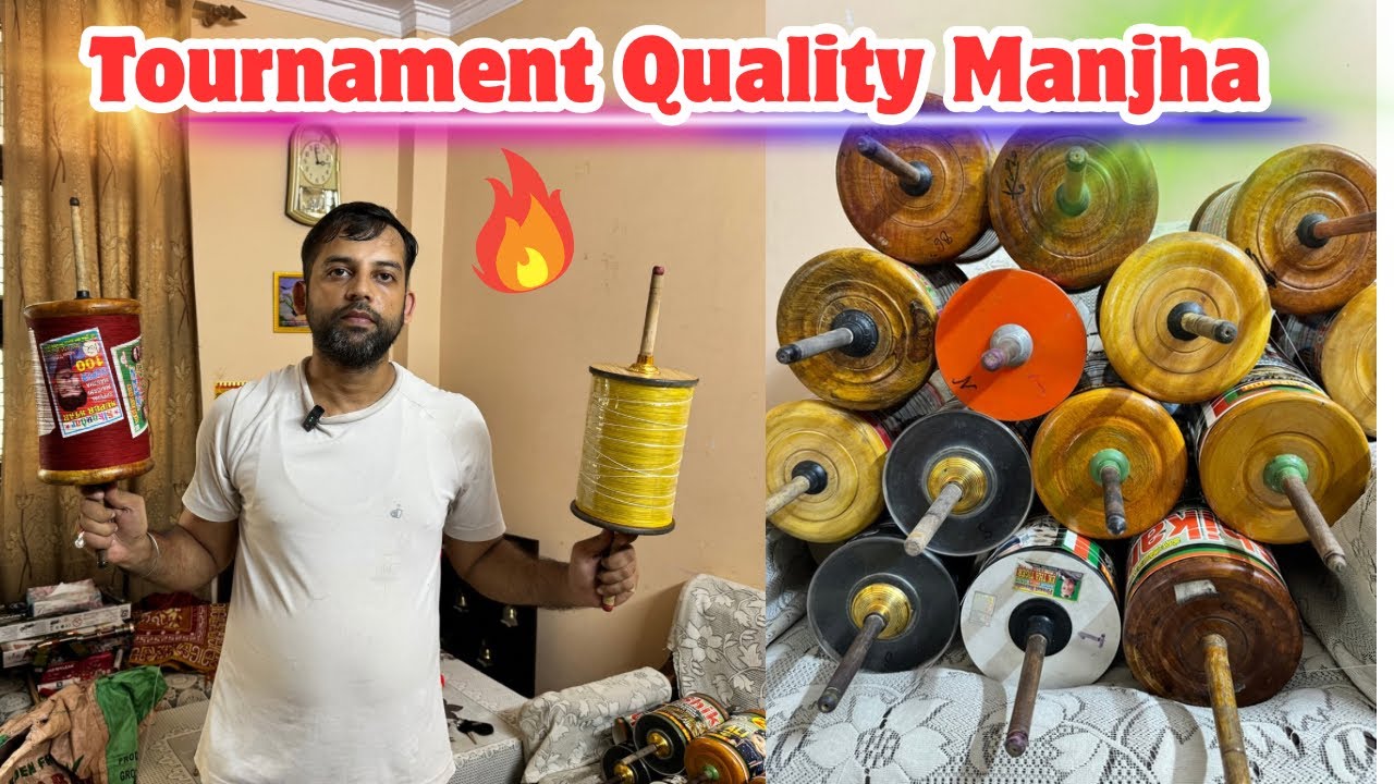Best Manjha For Kite Fighting | Best Tournament Quality Manjha In Delhi | 123 Special Vlog 🔥🔥