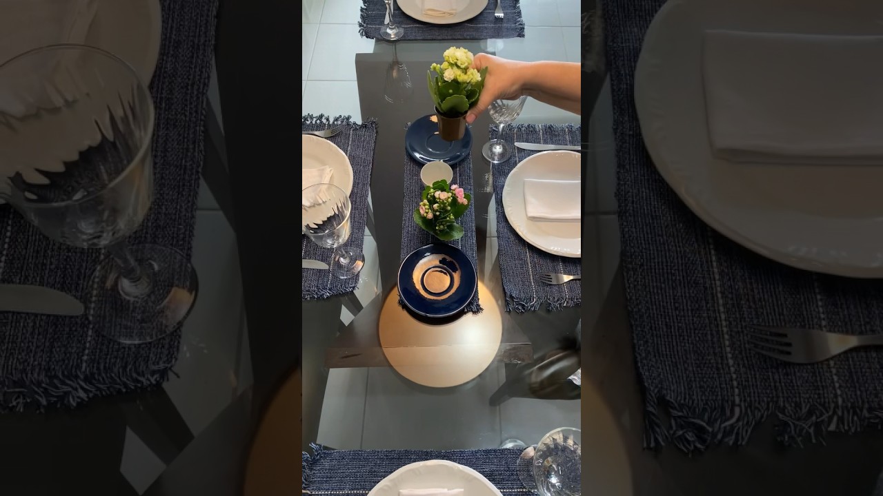 Como montar uma mesa posta de jantar ou almo&ccedil;o que encanta