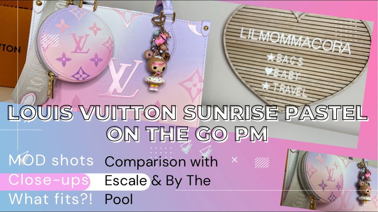 Louis Vuitton Sunrise Pastel On The Go PM/Close-ups/MOD shots/Comparisons/What FIts/ Quality issues?