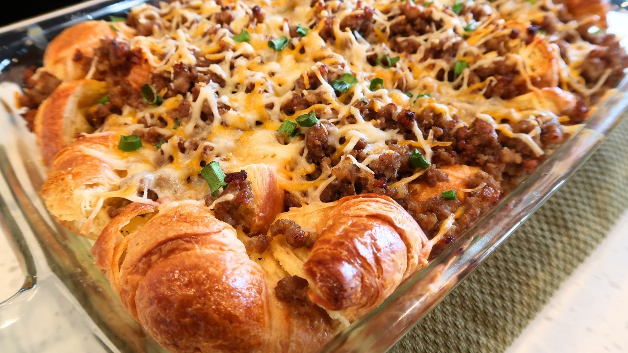 Savory Croissant breakfast Delight | Easy Recipe