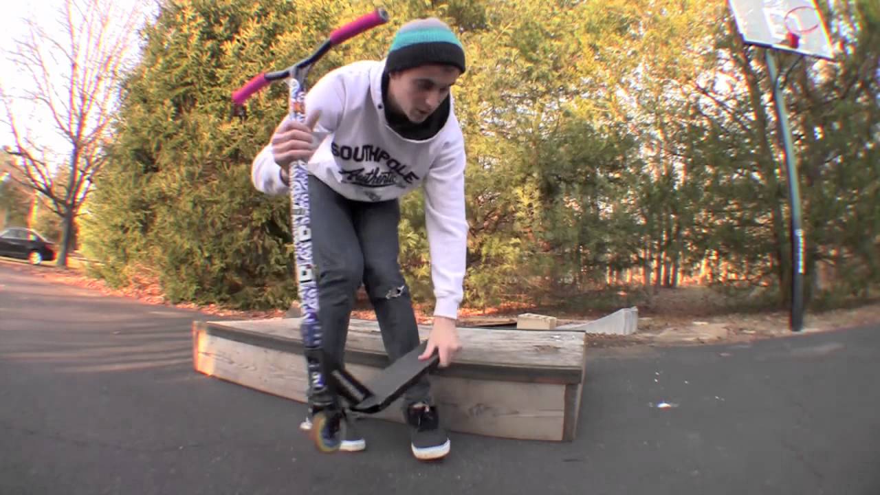 Scooter Zone How to: Frontside Overcrook Grind