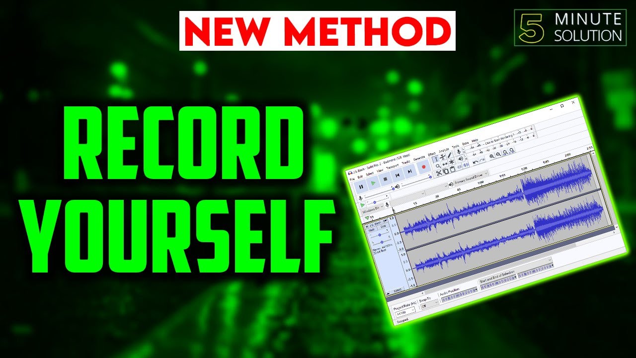 How To Record Yourself With Audacity 2024