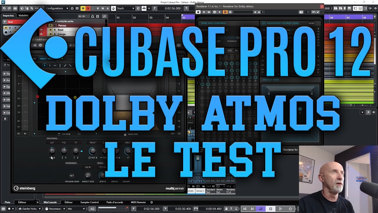 Cubase Pro 12 - Dolby Atmos - LE TEST
