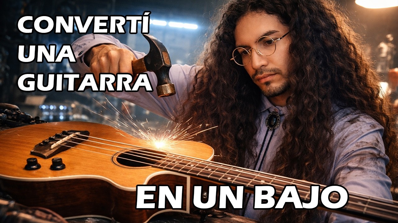 Como hacer un bajo acústico con una guitarra - Tutorial