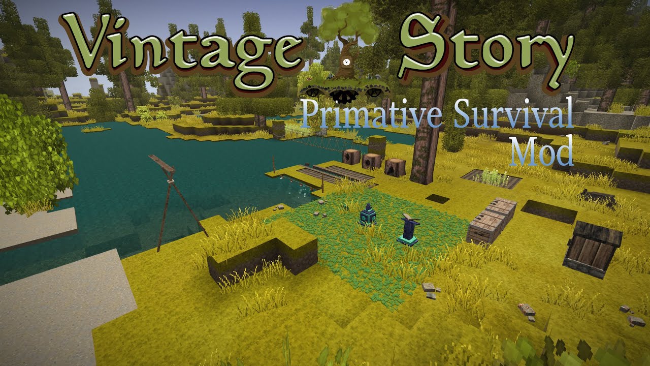 Винтажная история | МОД PRIMATIVE SURVIVAL | (Рыбалка, Удобрение, ...) | Витрина модов [1.18.7]