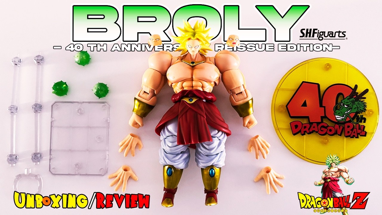 ✅ S.H.Figuarts Broly 40th Anniversary Reissue | ¿Vale la pena esta reedición? Review Completo #broly