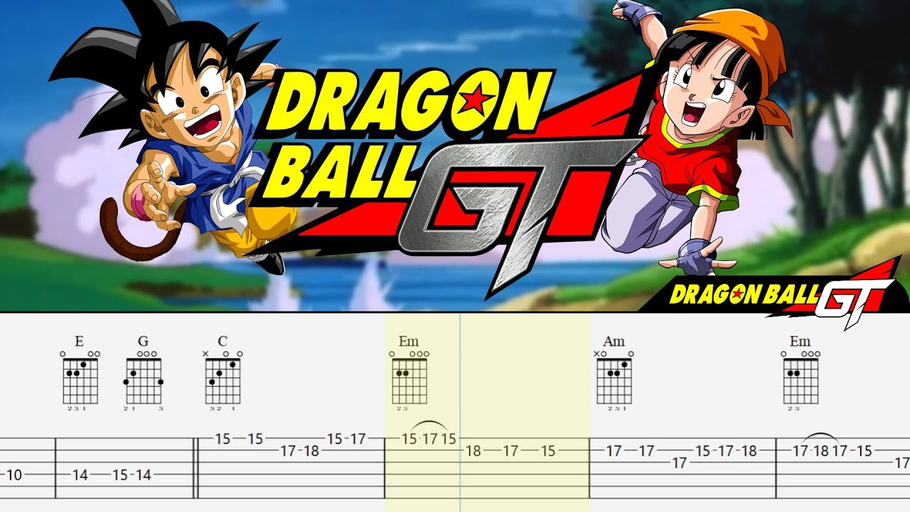 Mi Corazón Encantado || Dragon Ball GT || Opening - GUITARRA COVER INSTRUMENTAL ACORDES TUTORIAL HD