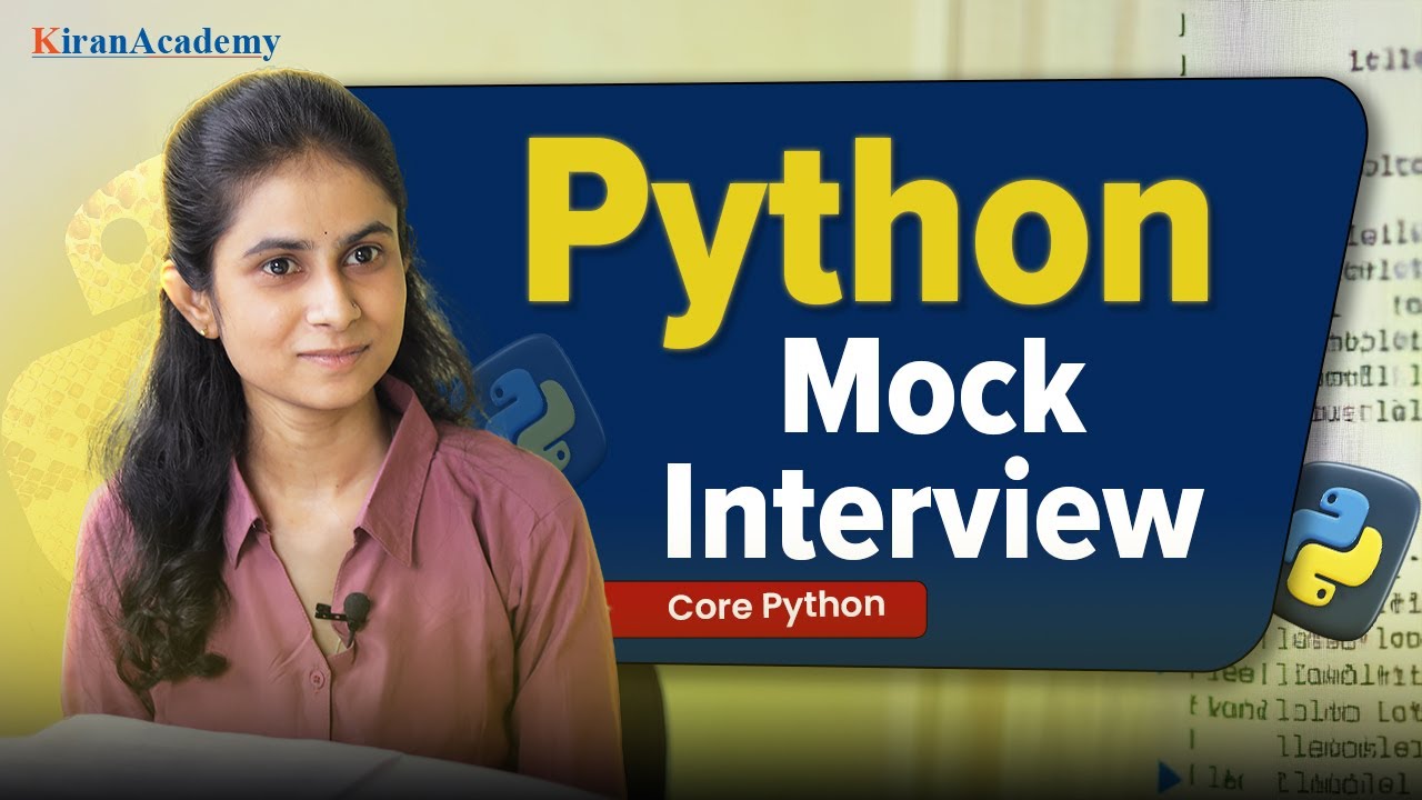 Python Interview for Freshers | Core Python Questions with Real-Time Examples | Mock Interview