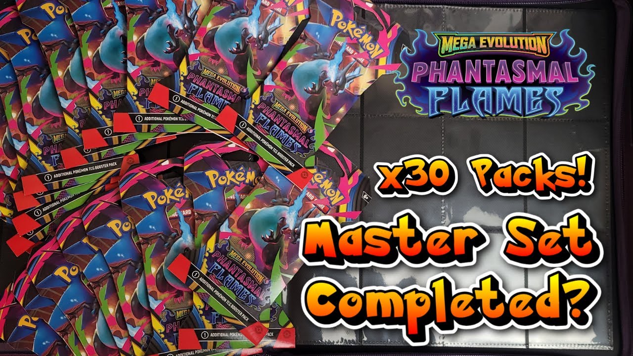 Can we pull another SiR for the binder build Master Set? 30 more packs of Pokémon Phantasmal Flames!