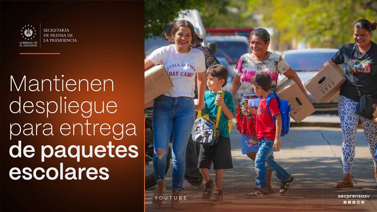 Gobierno del Presidente Bukele entrega paquetes escolares en parvularia de Usulután