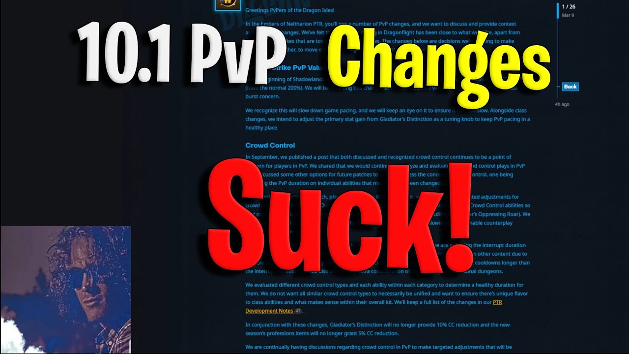 10. 1 PvP Changes  -  WoW Dragonflight PvP Rant