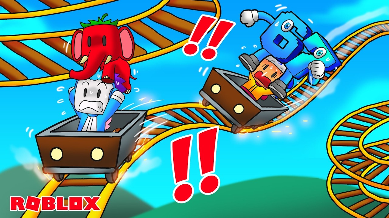 AKU DAN MOCIL BUAT ROLLER COASTER UNTUK TANGKAP BRAINROT OG DAN SECRET DI ROBLOX!!