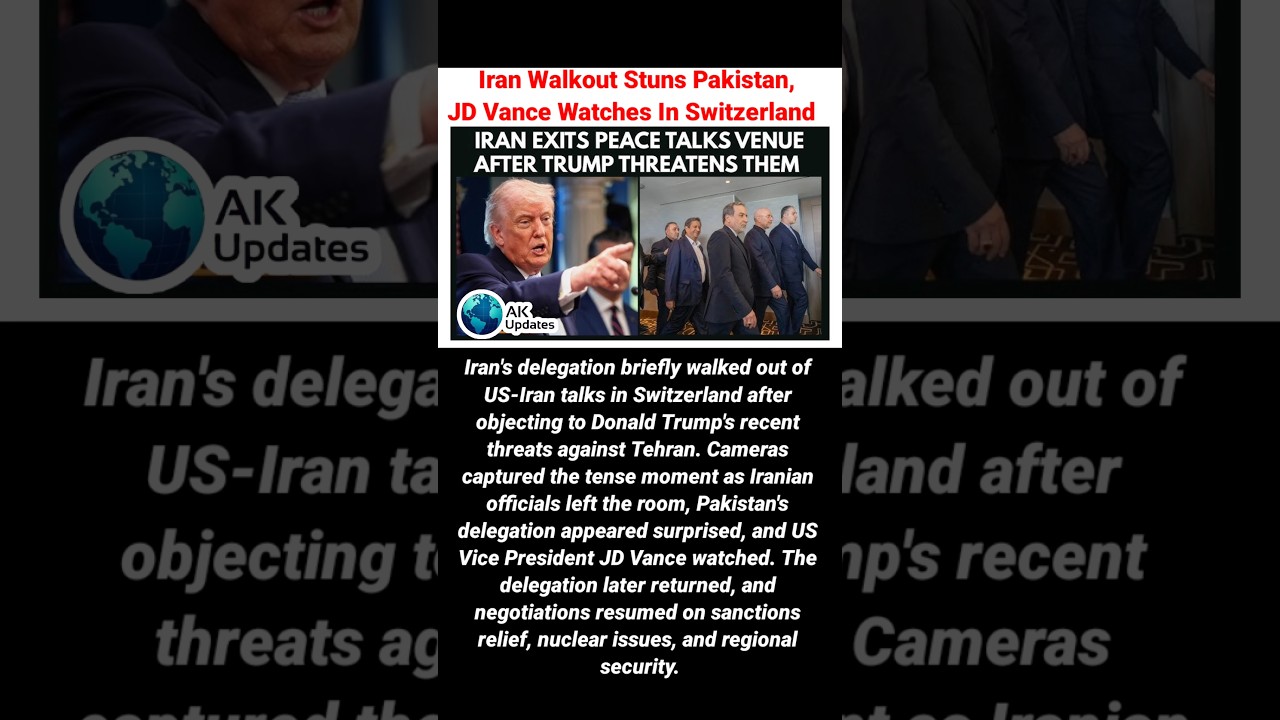 Iran Walks Out of US Talks in Switzerland#iran#usa#iranisraelwar#trump#peacetalks#switzerland#irgc
