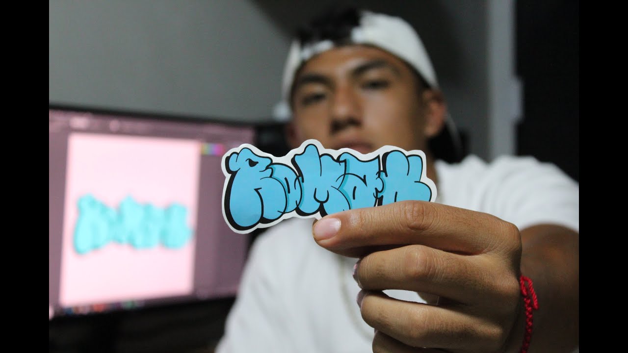 Como hacer stickers en Adobe Illustrator para graffiteros sin tableta grafica /GUIA DEFINITIVA
