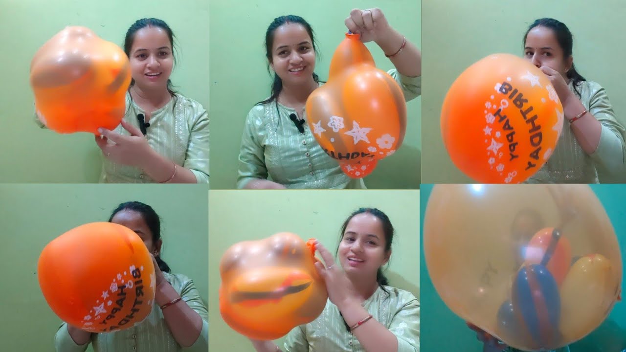 small balloons inside big balloons | big balloon blowing | big balloon