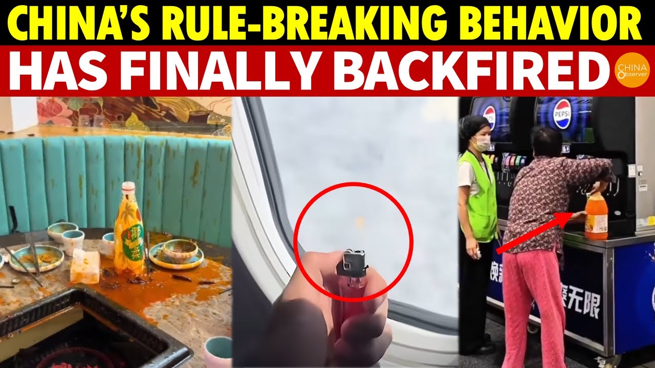 Chinese Rule-Breaking Behavior Finally Backfires! Playing with a Lighter on a Plane Leads to Jail