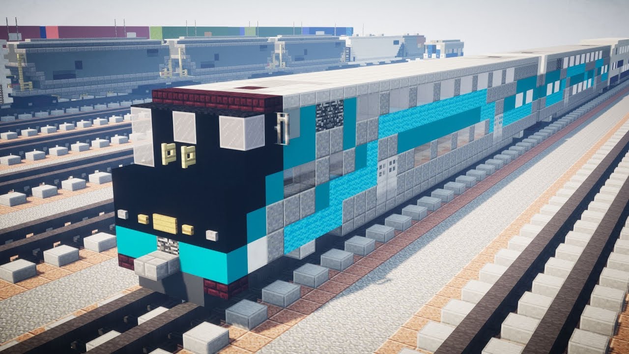 Minecraft Metrolink Hyundai Rotem Car Tutorial
