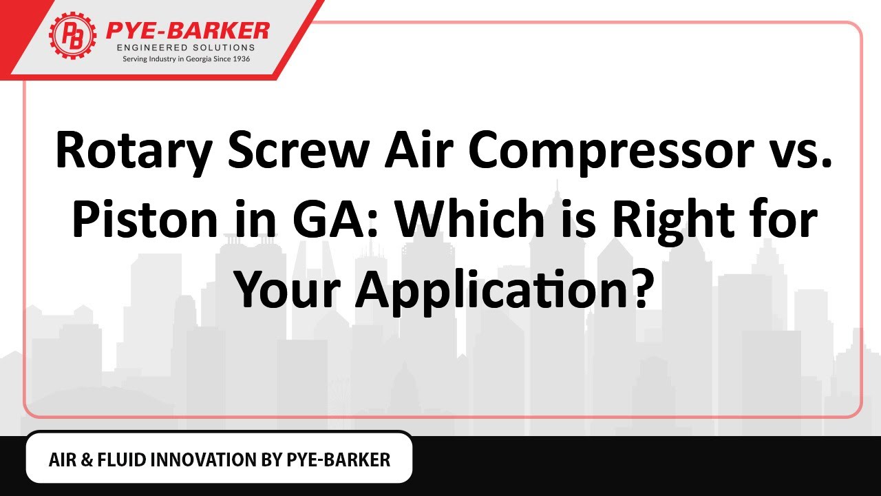 Rotary Screw Air Compressor vs  Piston in GA  Which is Right for Your Application