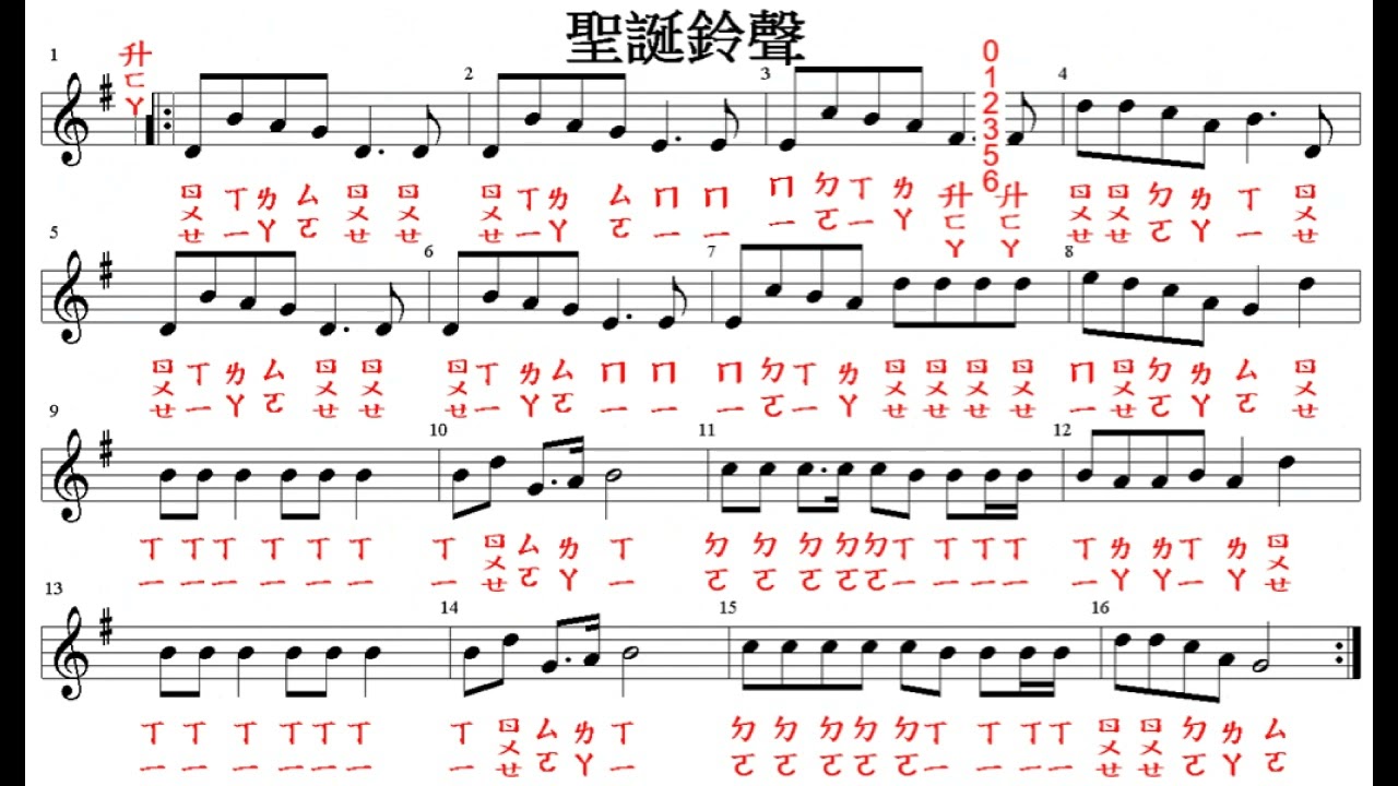 聖誕鈴聲-直笛-高音笛