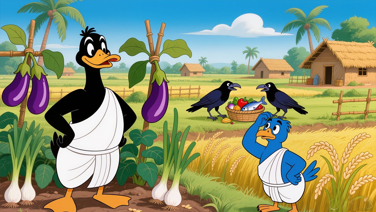 किसान कौवे की मजबूरी   #kauwachidiyacartoon #chidiyawalacartoon #birdscartoonvideo