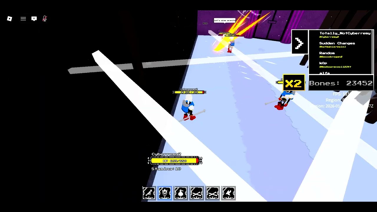 avranged sever in Undertale:A day of the future