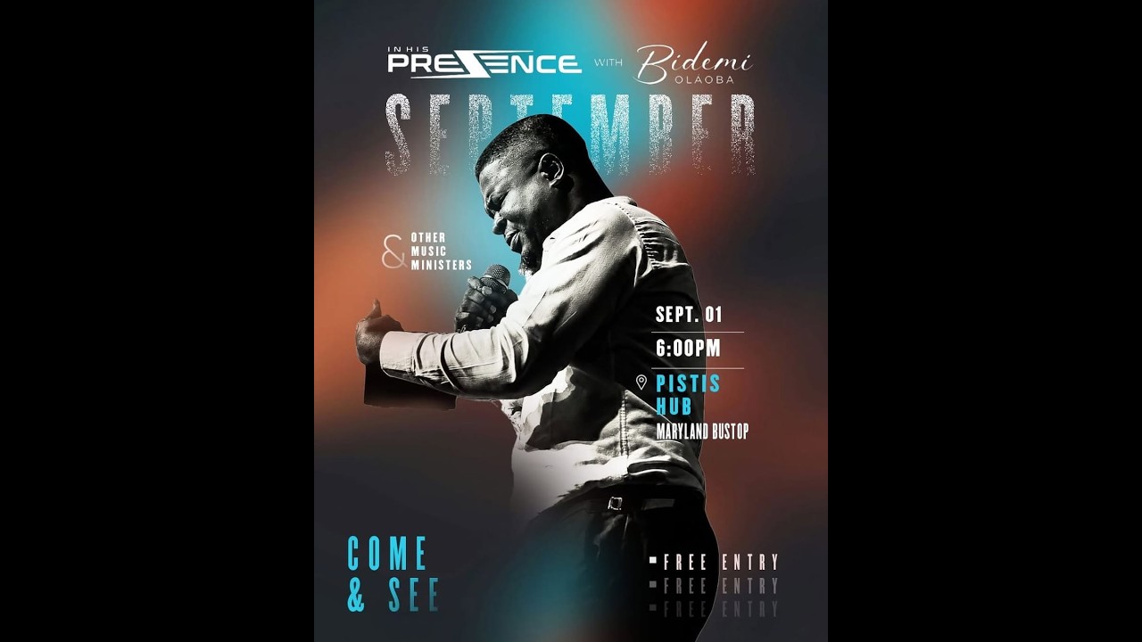 In His Presence 1st September 2026 Thanksgiving With Bidemi Olaoba