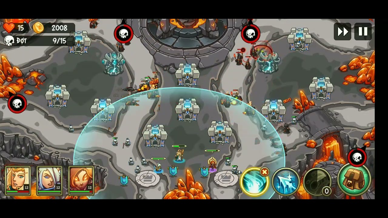 Empire warriors TD map 40 thường. Không long kỵ binh