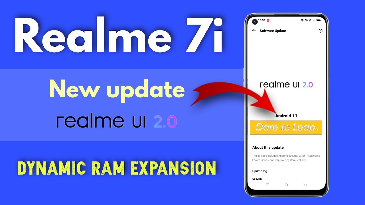 Realme 7i New Update released with security updates and bug fixes🔥