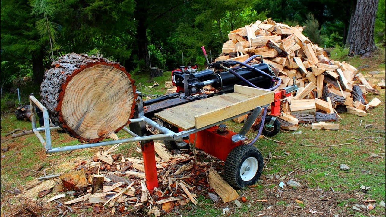 How to make a log lifter for a hydraulic splitter using main ram return stroke