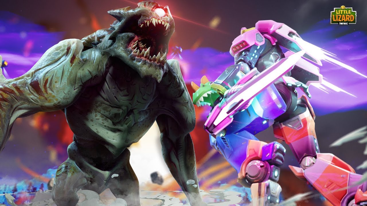 The ROBOT VS THE MONSTER! *THE FIGHT*